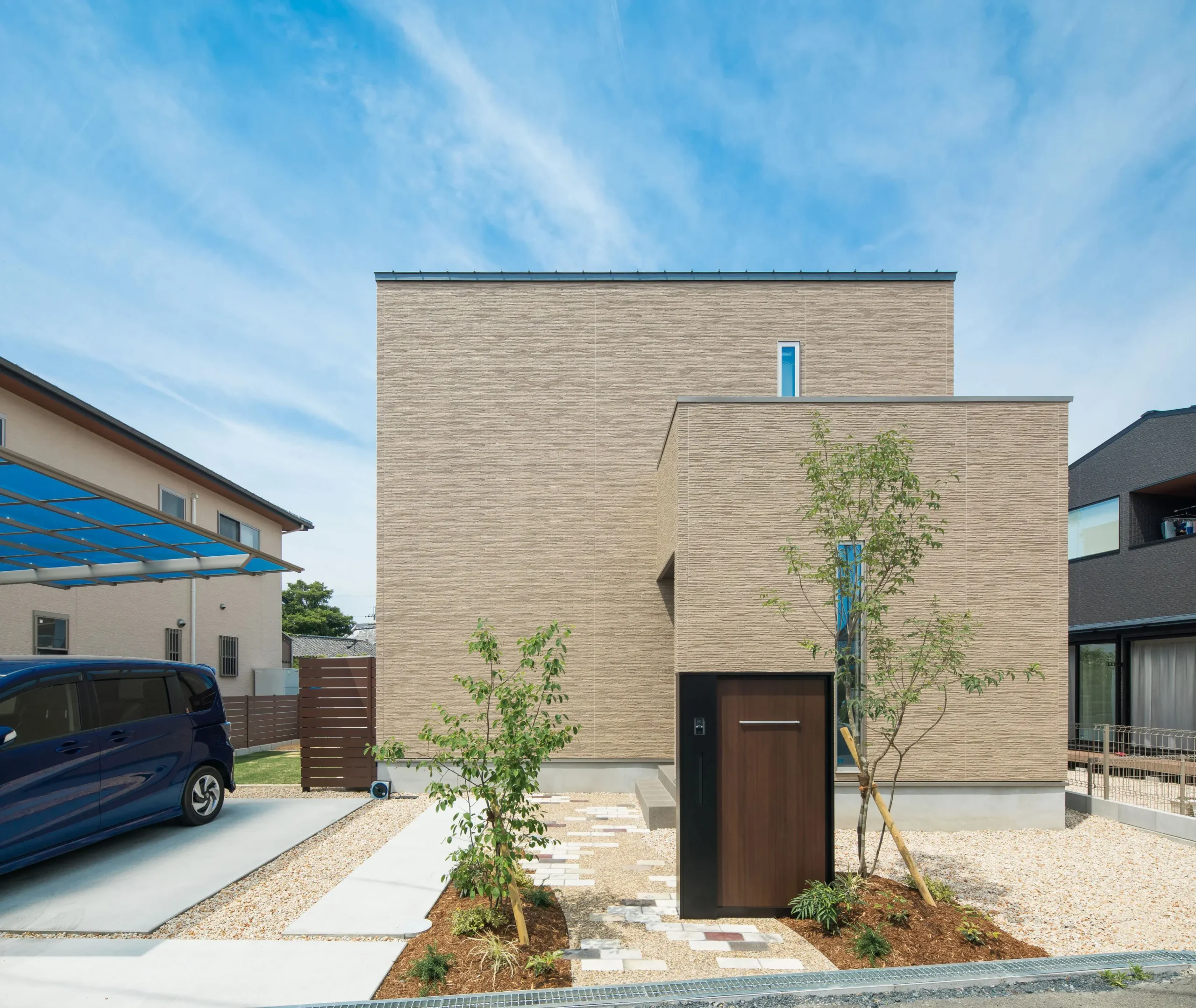 のびのび過ごせるベージュの家