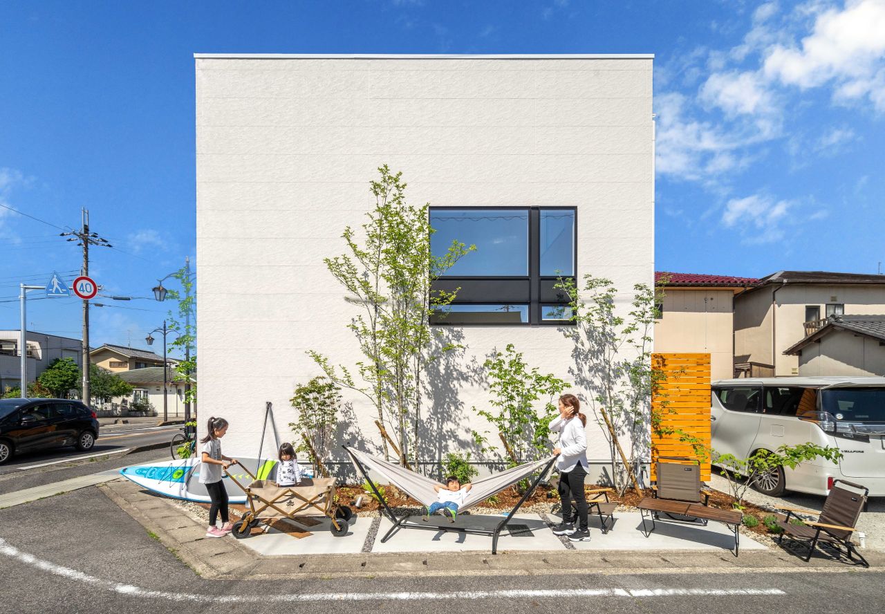 風景を取り込むシカクの家