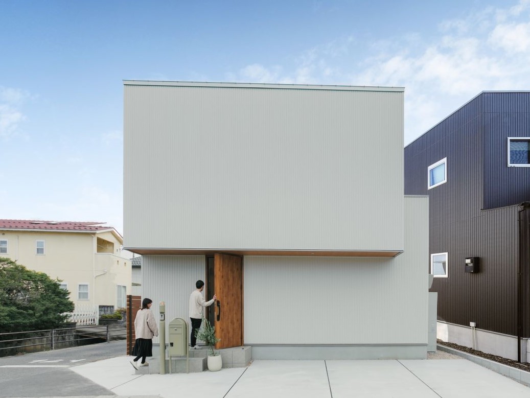 2つのシカクが重なる家